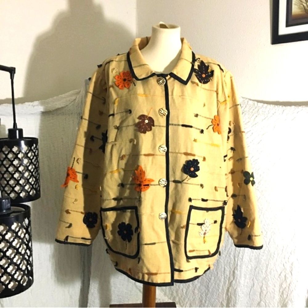 Allure VTG Fall Inspired Blazer Jacket Size 3X